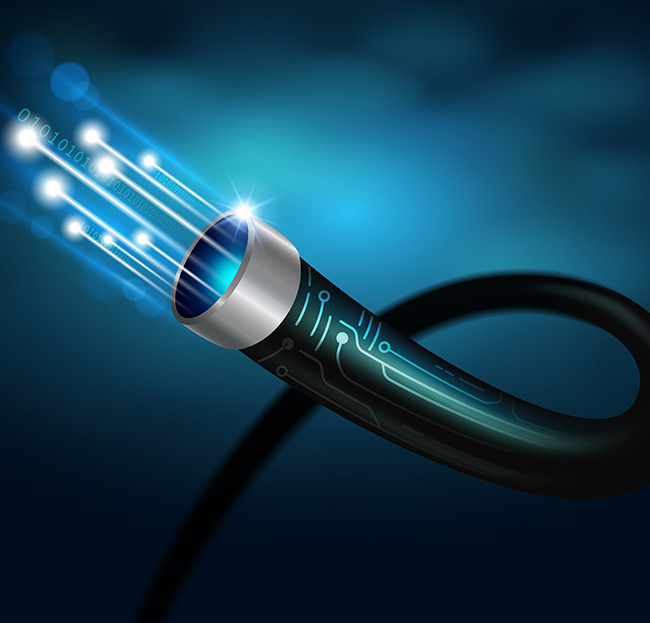 Fiber-optic internet